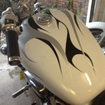 asheville custom motorcycle paint overlapping flames