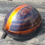 Custom painted helmet Asheville