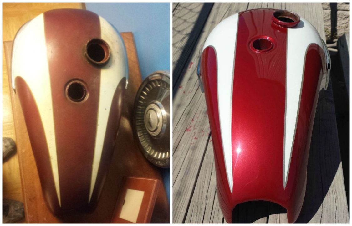 before and after motorcycle paint job