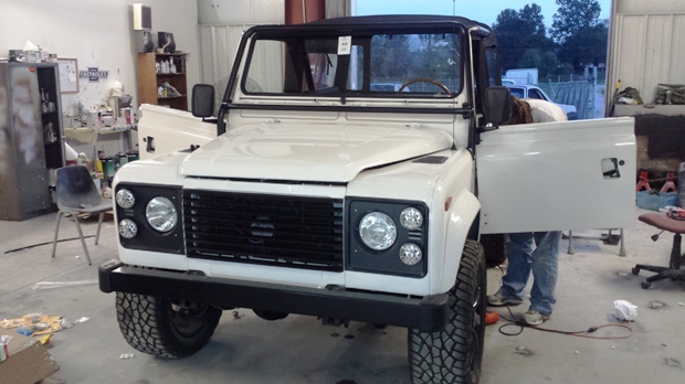 land rover restoration truck modification