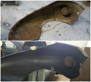 rust repair on fender - restoration arden nc