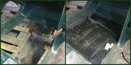 truck restoration floor rust repair