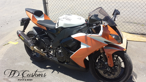 td customs custom motorcycle paint
