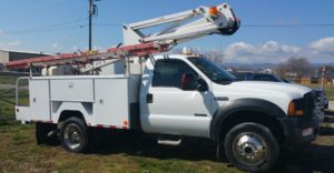 utility truck paint job - hendersonville body shop