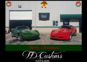 TD Customs paint body shop Merry Christmas
