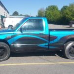 custom paint metal flake TD Customs shop truck