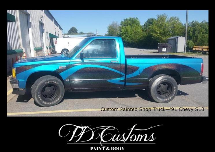 TD Customs 2019 Calendar Custom Paint Classic Restorations Work Truck metallic flake custom