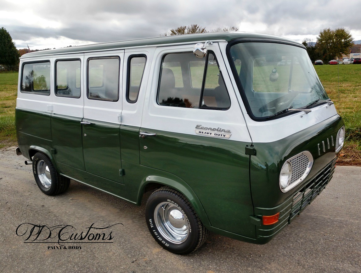 Vintage Econoline Van Custom Two Toned Paint Job TD Customs