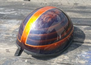 Custom painted helmet Asheville