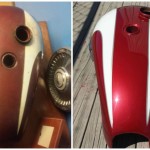 before and after custom motorcycle paint job fletcher nc