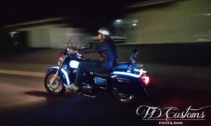 Lumilor by TD Customs | Electroluminescent light up paint motorcycle
