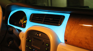 electroluminescent painted dash