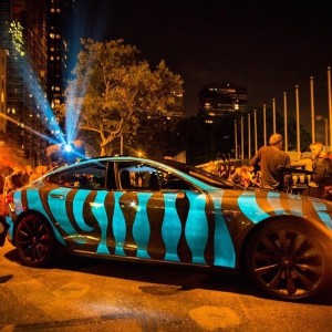 racing extinction car with light up paint