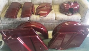painted motorcycle parts