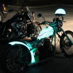 light up motorcycle paint to increase visibility, safety