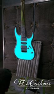 light up paint guitar td customs