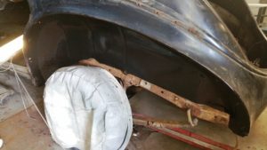 POR rust prevention coating on inner wheel wells