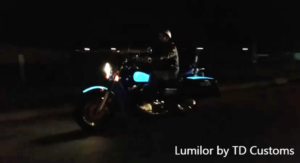 TD Customs Lumilor lit motorcycle light up paint