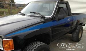 TD Customs Asheville body shop - custom paint truck