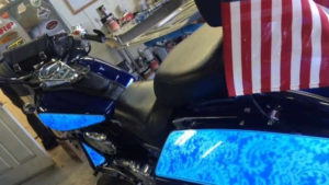 TD Customs on Fox Carolina light up motorcycle