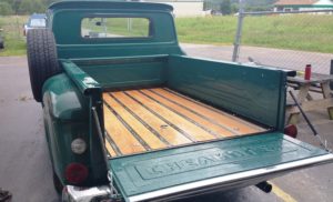 truck bed wood in 66 chevy Asheville body shop